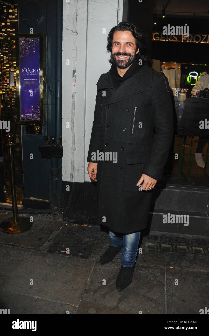 London, UK. 21st Jan, 2019. Chrisitian Vit, seen Arriving for the Shared Beauty Secrets 10th Birthday Party at the Cafe De Paris in London. Credit: Terry Scott/SOPA Images/ZUMA Wire/Alamy Live News Stock Photo