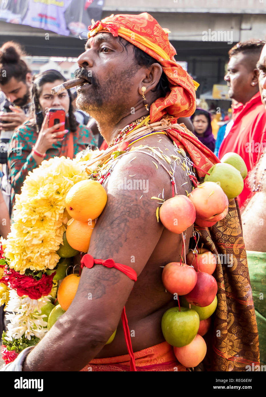 Kuala Lumpur, Malaysia. 21st Jan, 2019. Malaysia Thaipusam Festival ...