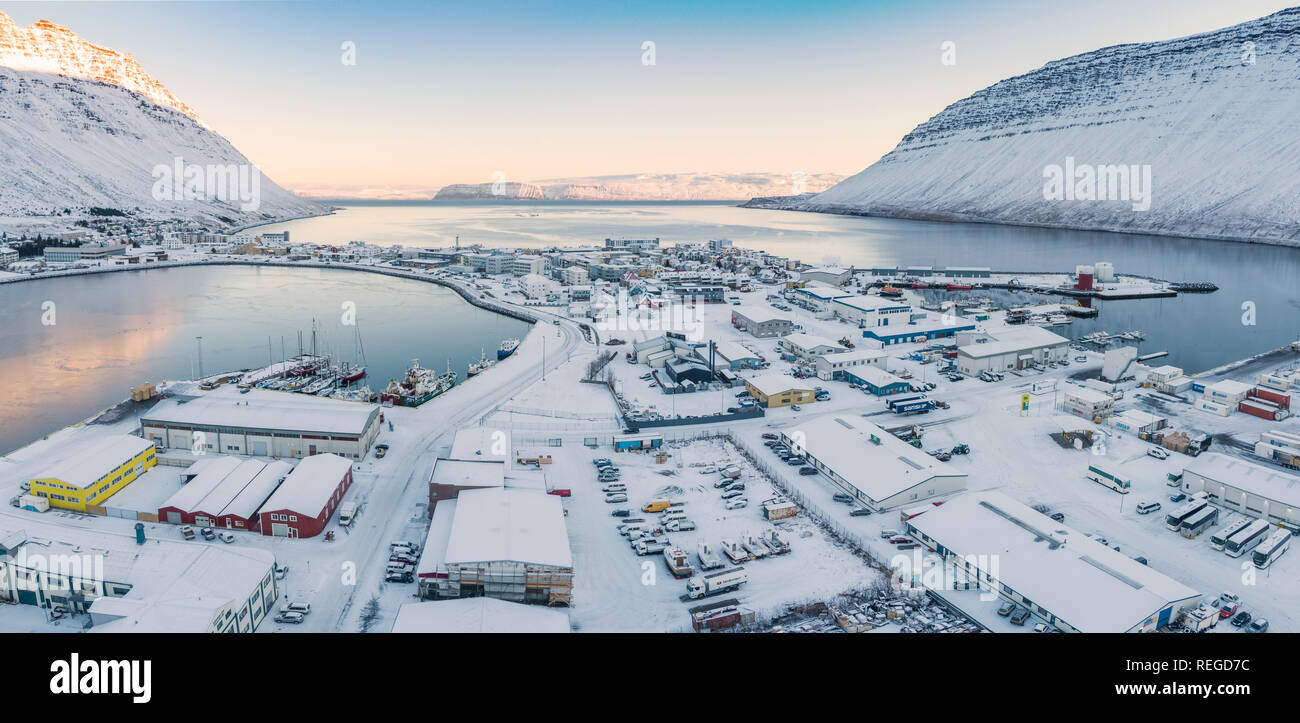 Winter Isafjordur West Fjords Iceland Stock Photo Alamy