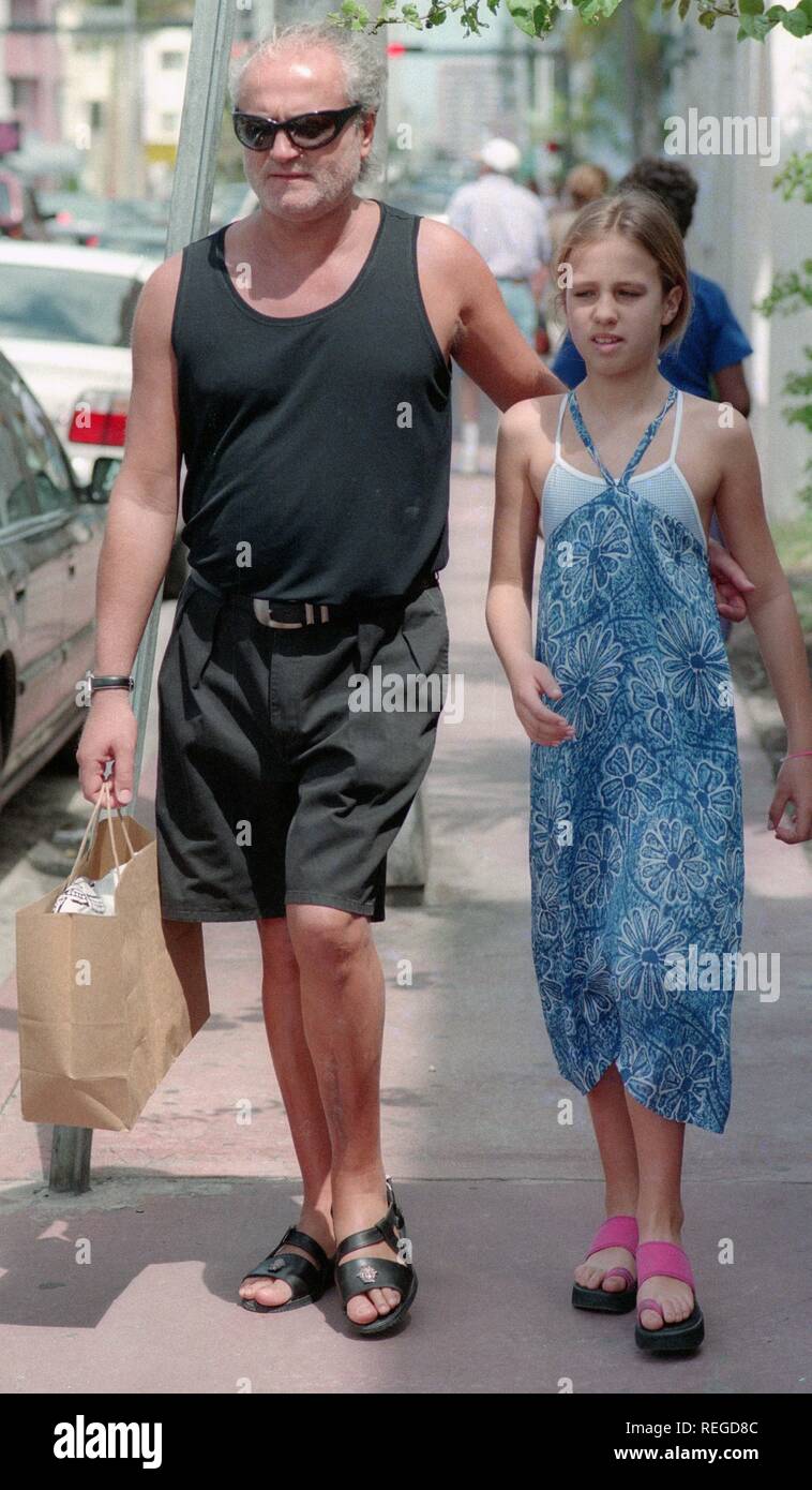 Gianni Versace and niece Allegra Versace 1997 Photo By Adam Scull