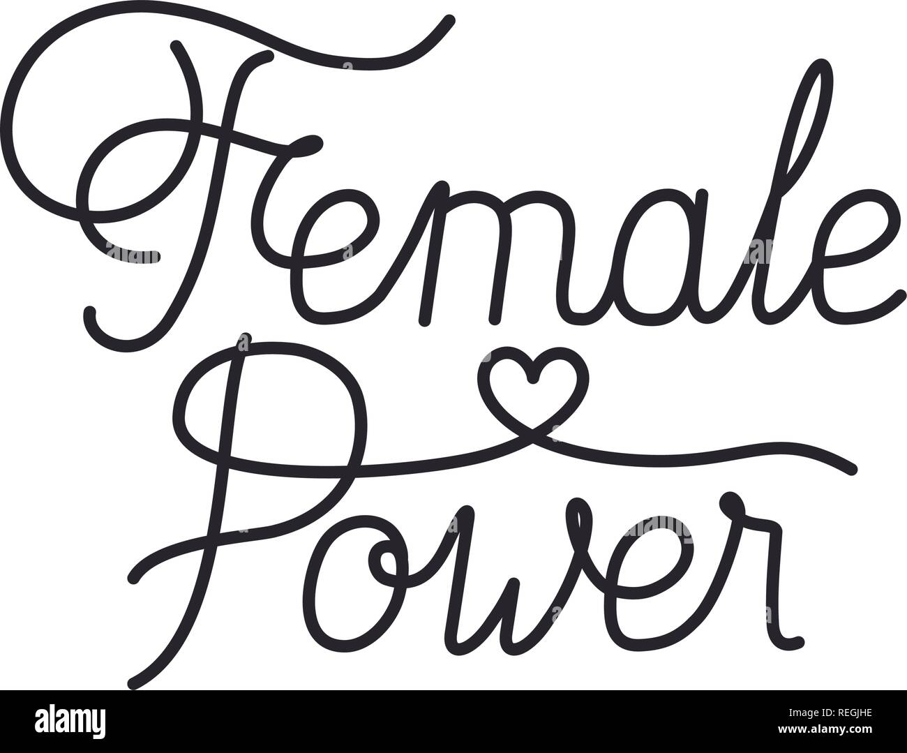 female power label isolated icon Stock Vector Image & Art Alamy