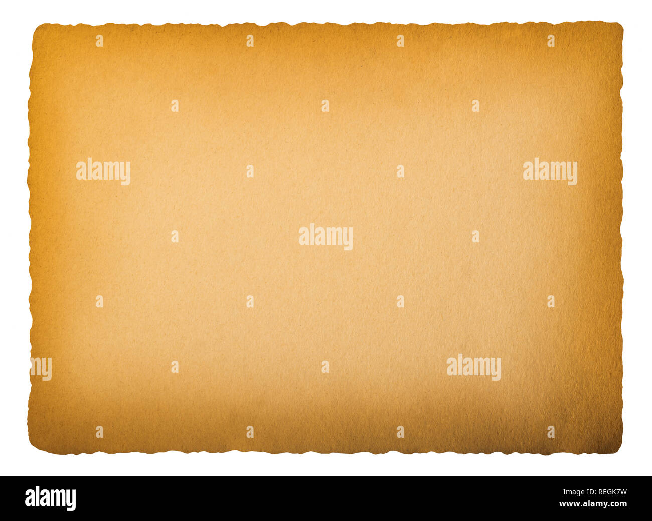 old paper isolated on white background Stock Photo