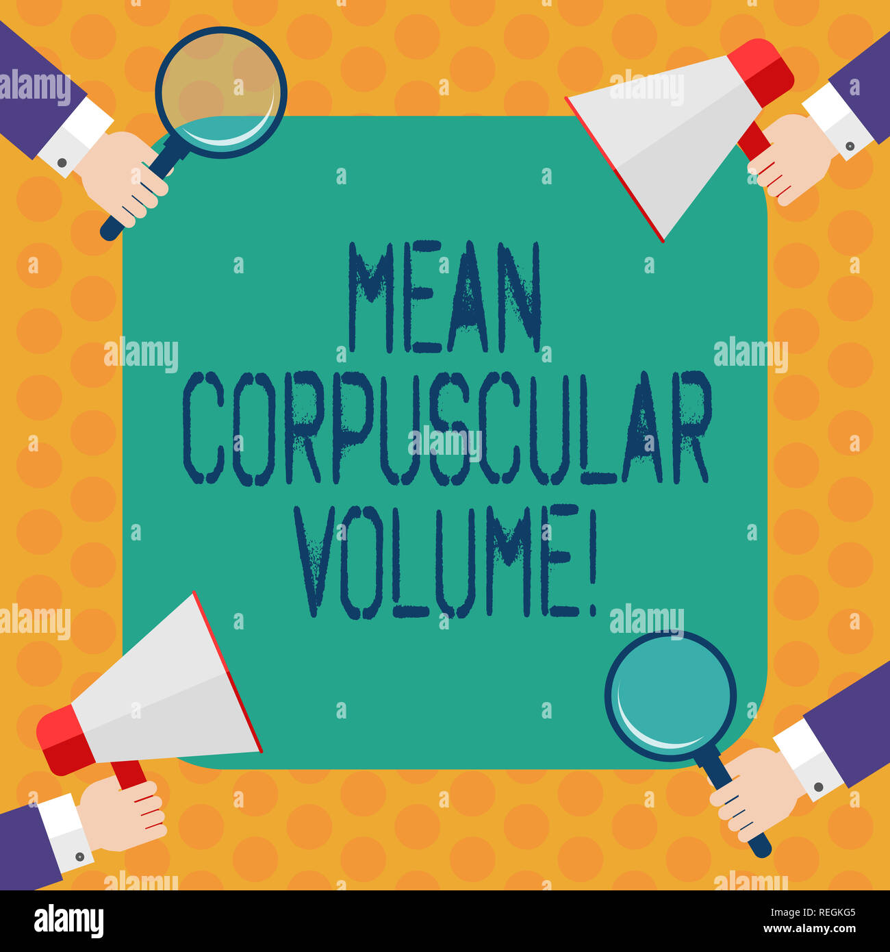 Writing note showing Mean Corpuscular Volume. Business photo showcasing