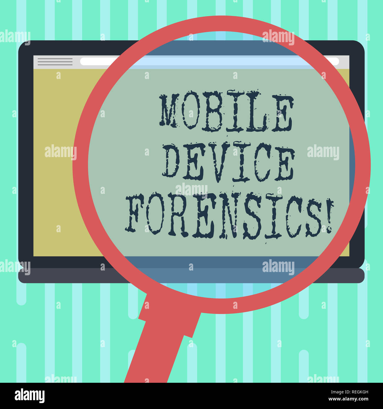 Word writing text Mobile Device Forensics. Business concept for 