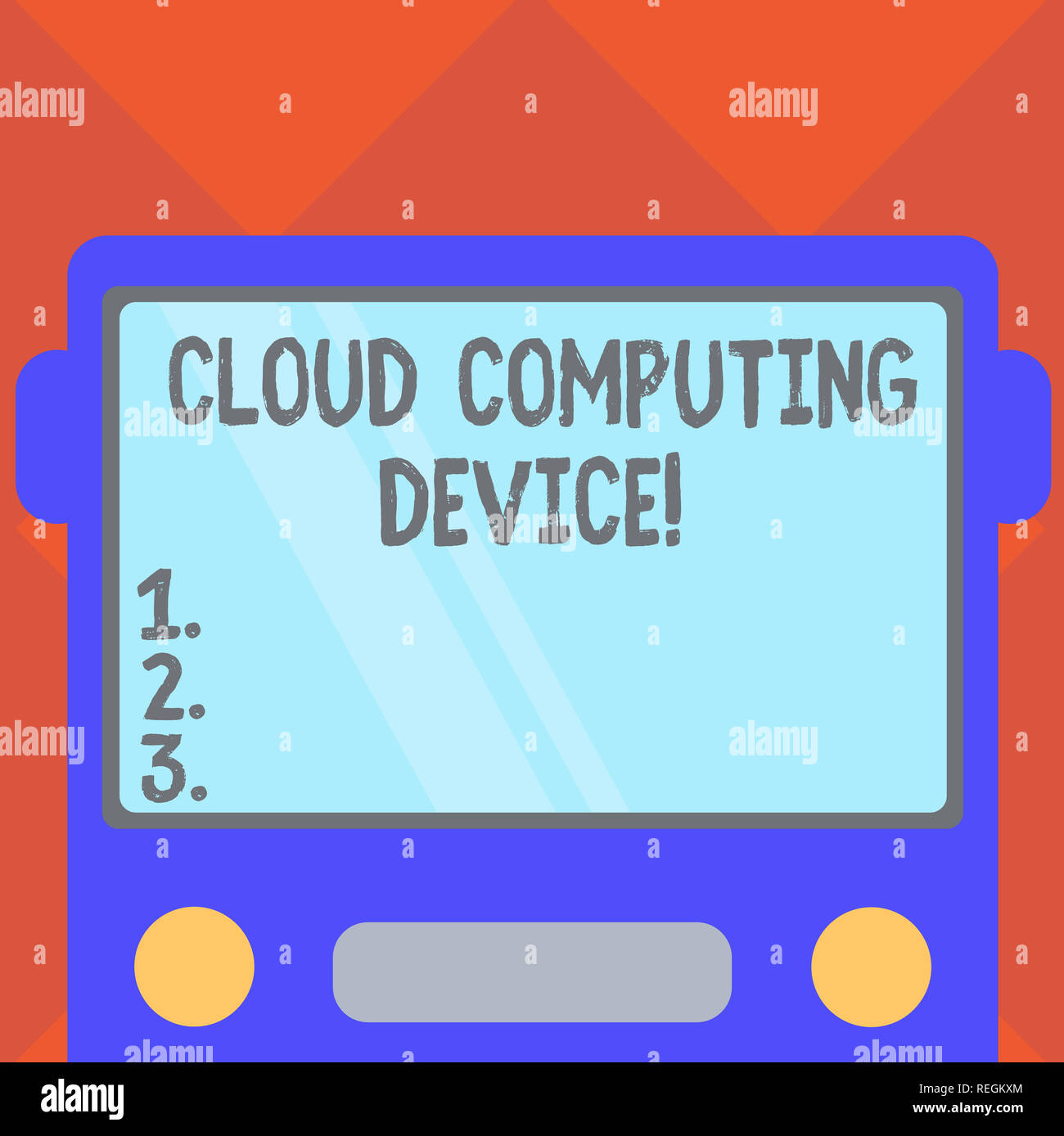 Handwriting text writing Cloud Computing Device. Concept meaning Shared ...