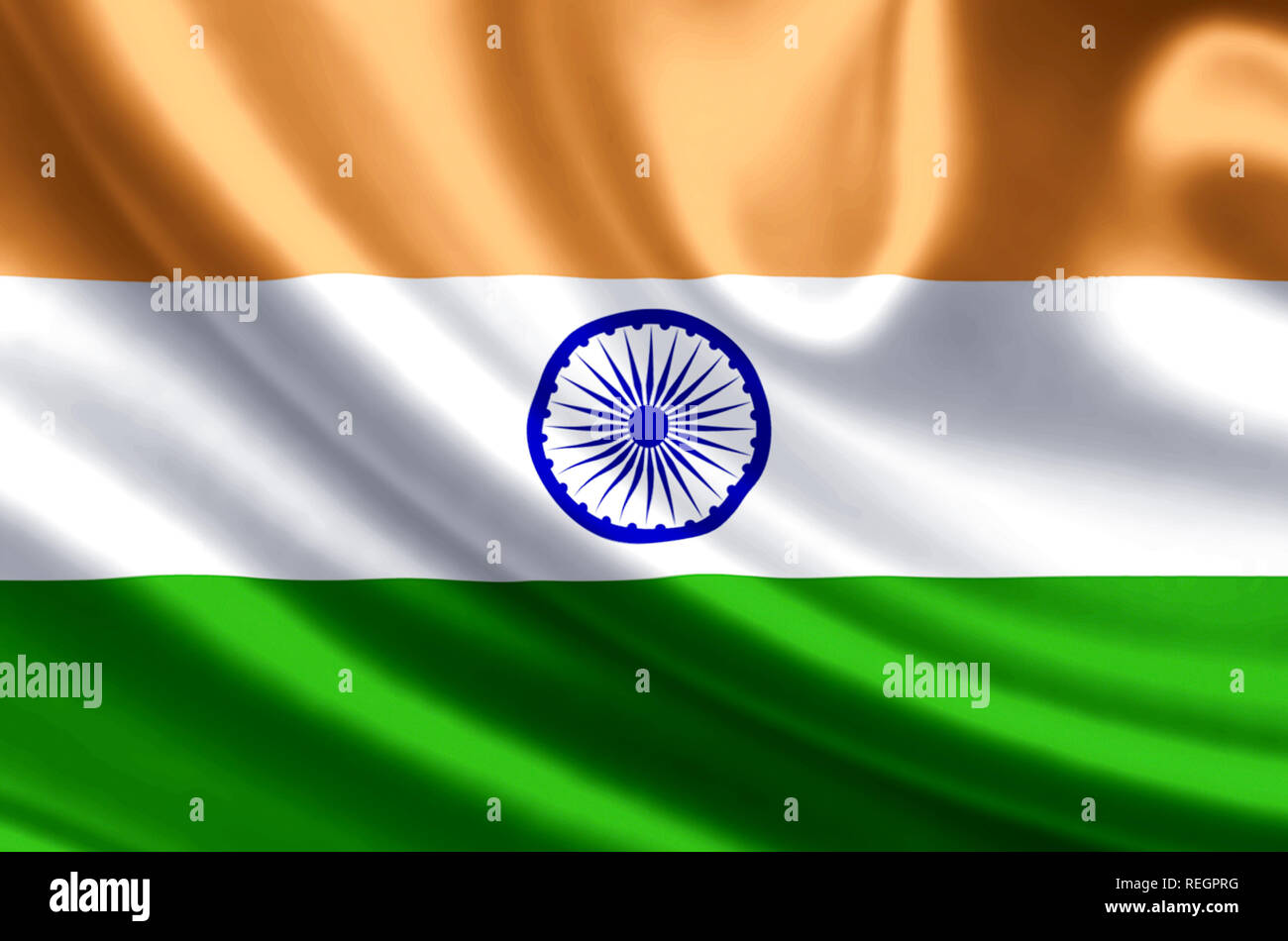 India waving and closeup flag illustration. Perfect for background or ...