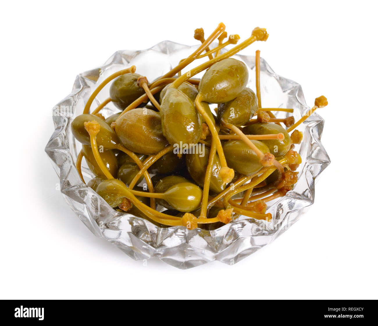 Pickled caper berries isolated on white background Stock Photo Alamy