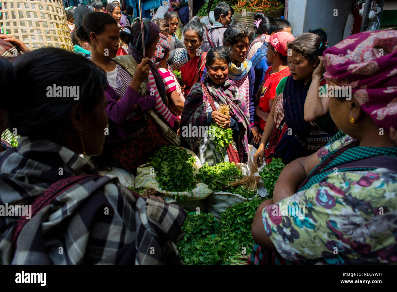 Burra Bazaar in Shillong Stock Photo