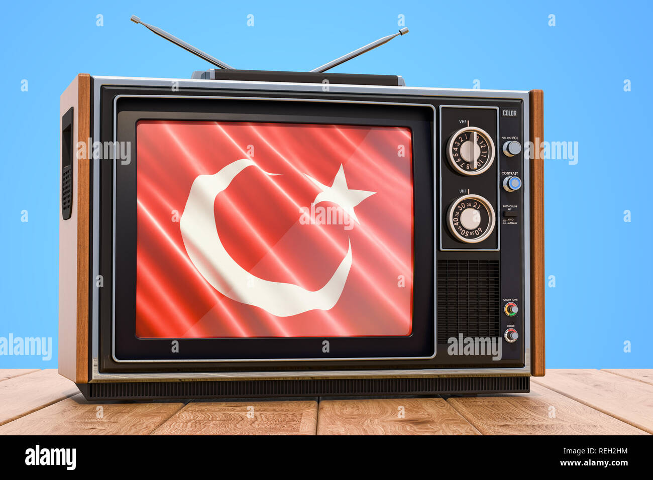 Turkish Television concept, 3D rendering Stock Photo - Alamy
