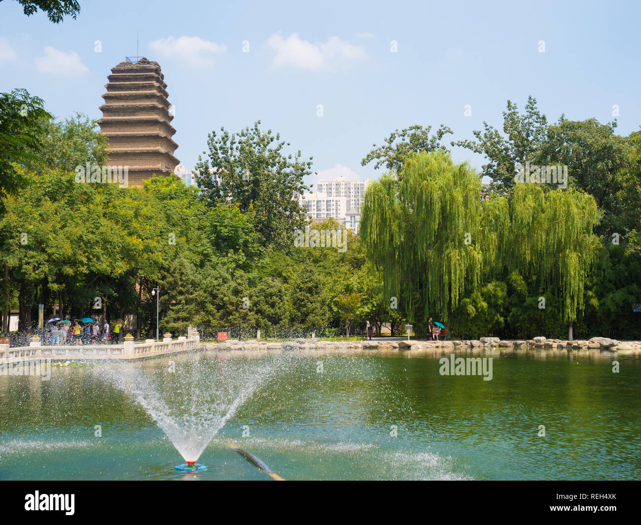 Great pagoda of the wild goose, xiam, china Stock Photo