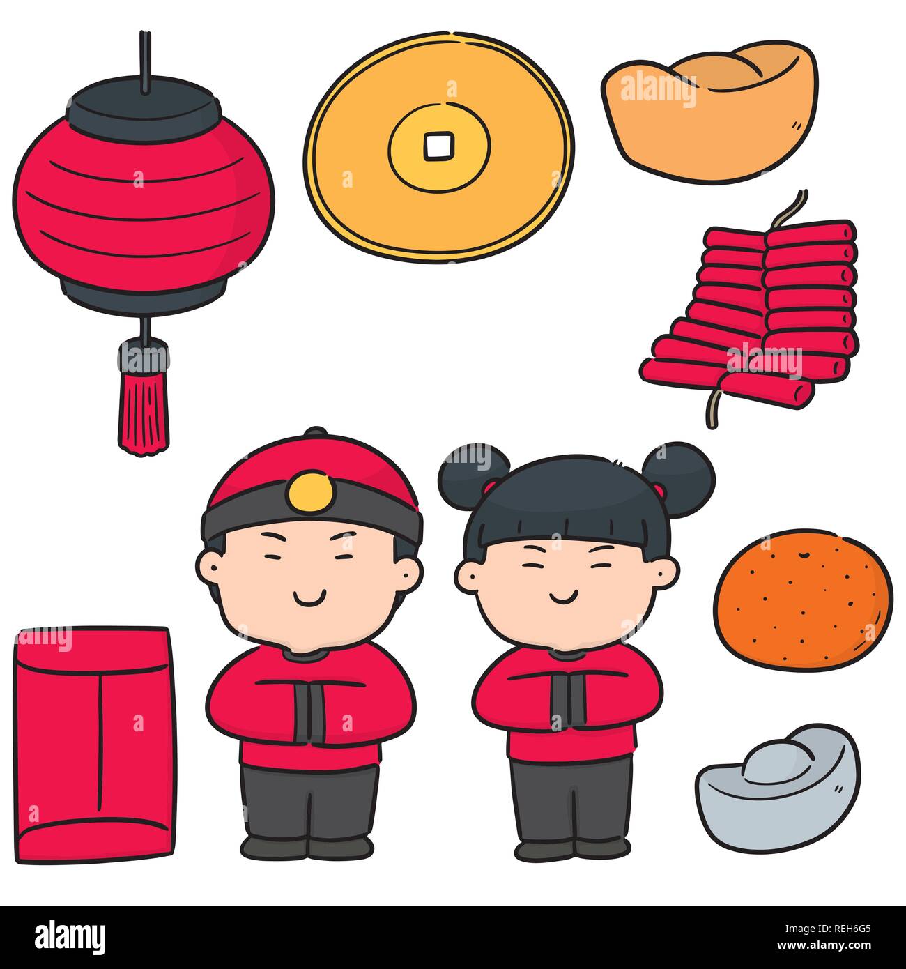 Hand Draw Chinese New Year Stock Photos &amp; Hand Draw Chinese New Year