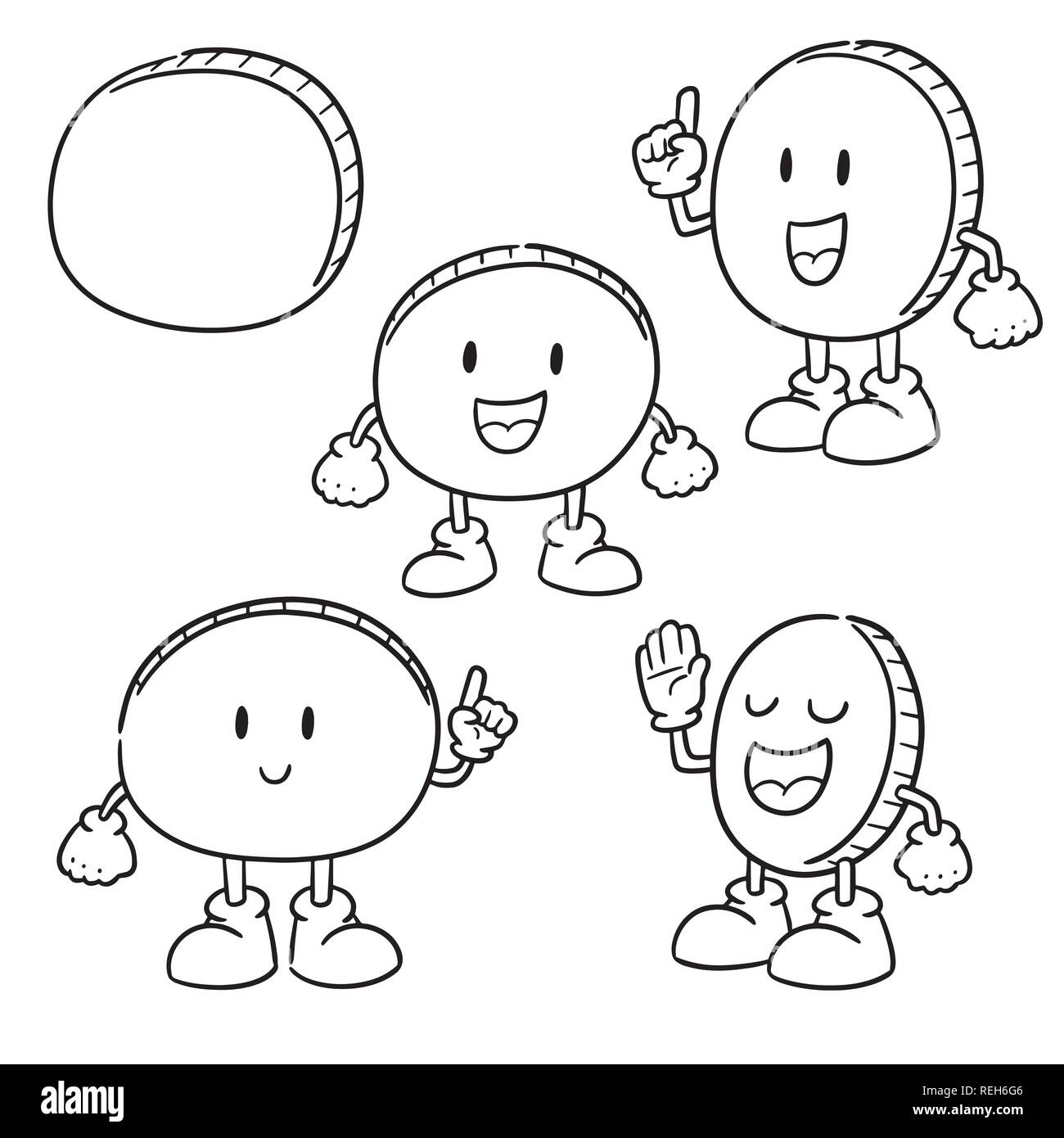 vector set of money cartoon Stock Vector Image &amp; Art - Alamy