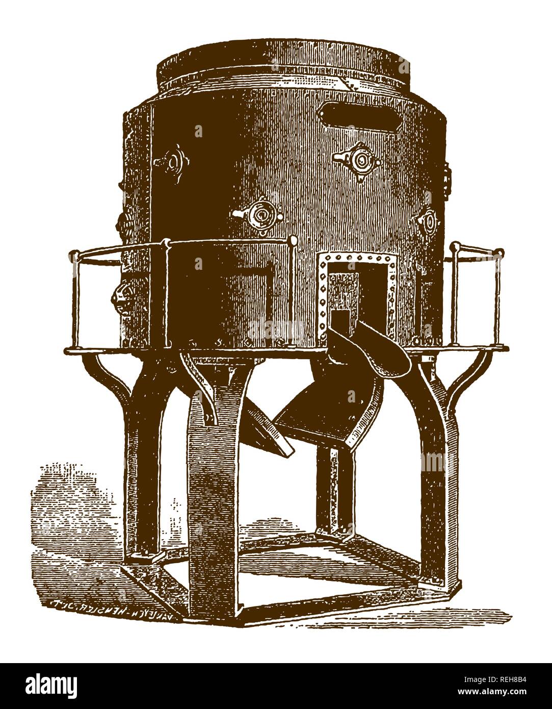 Furnace 19th century Stock Vector Images Alamy