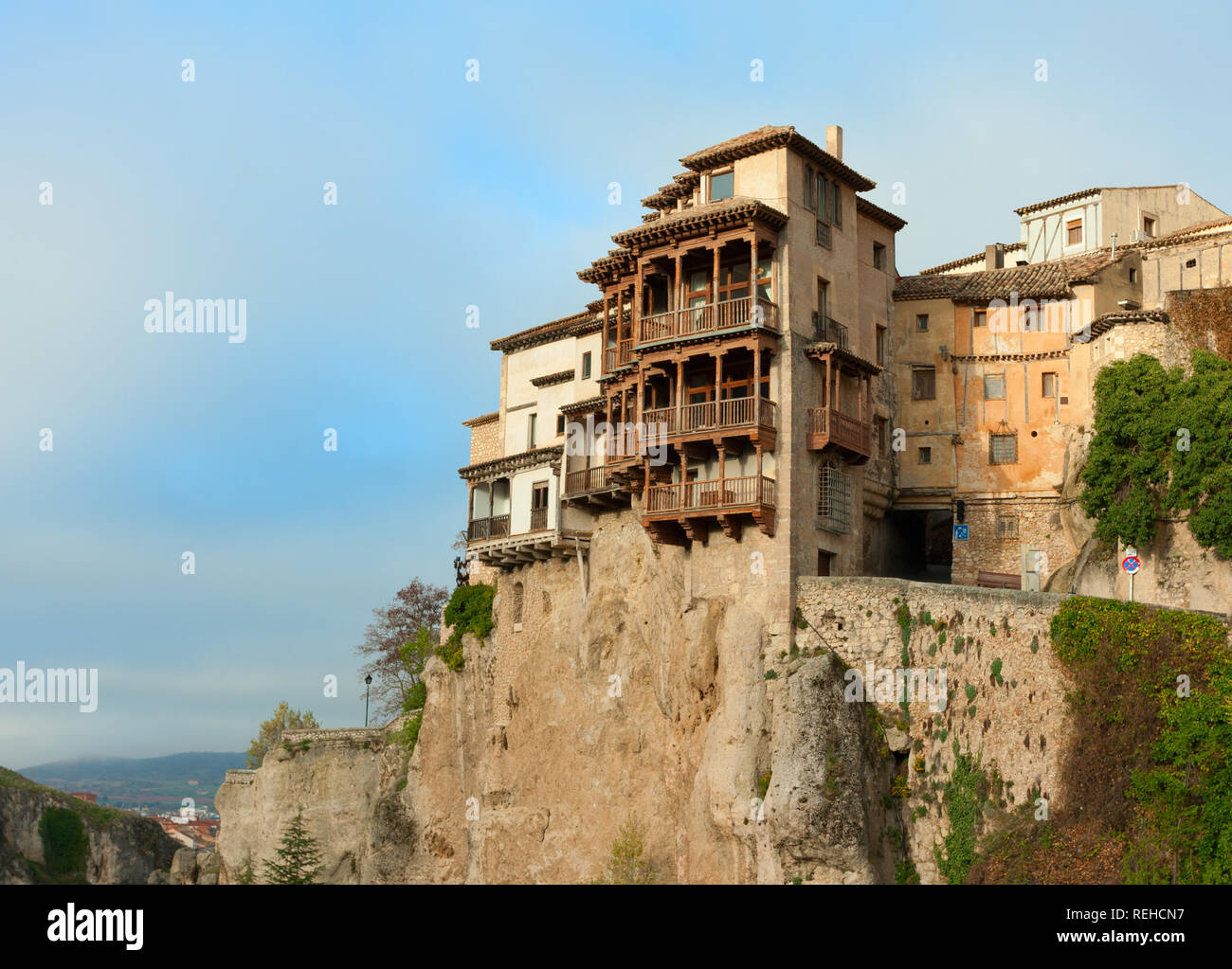 The Casas Colgadas ( Hanging Houses). Hanging Houses in the medieval town  of Cuenca, in Castilla La Mancha, Spain Stock Photo - Alamy