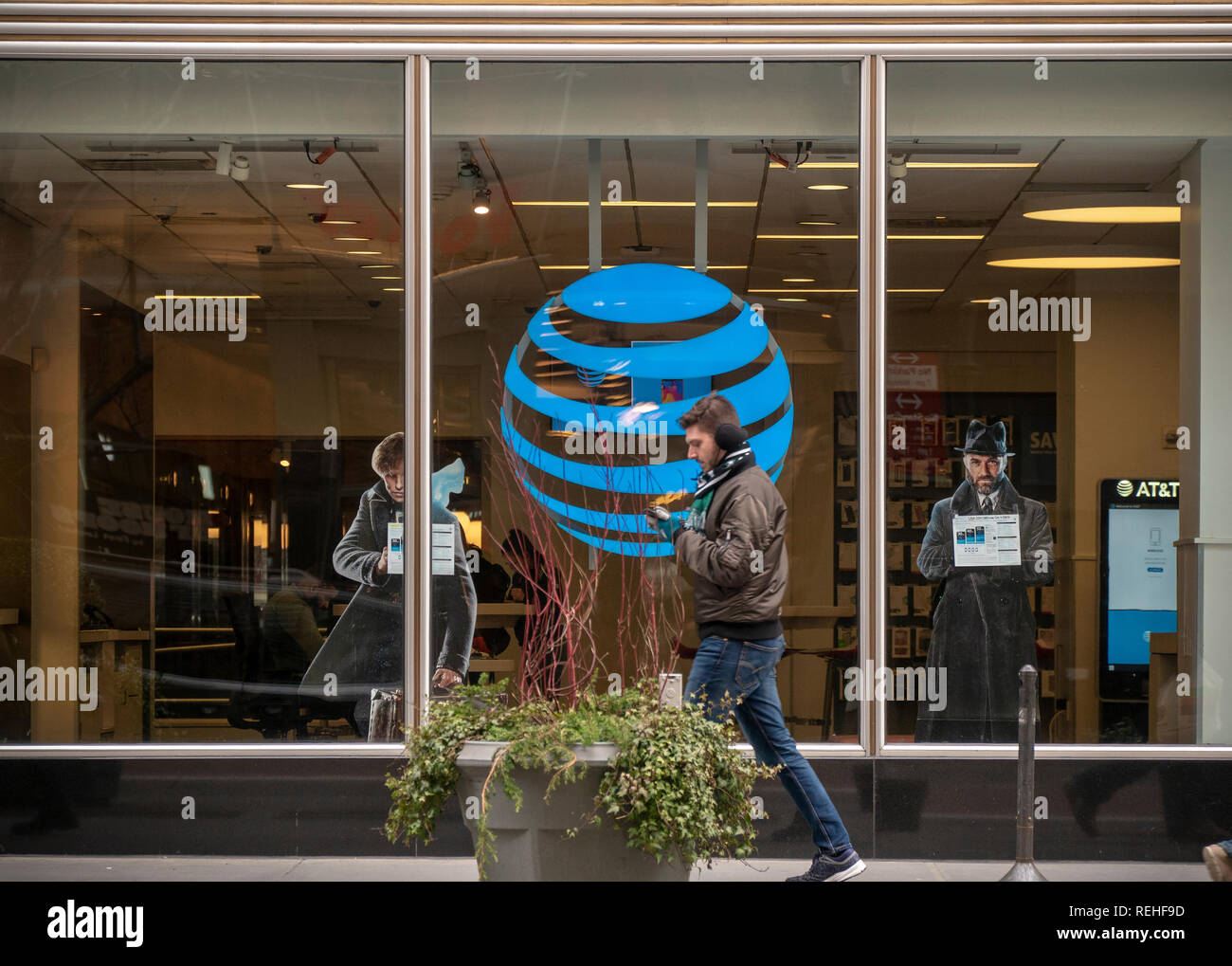 An AT&T wireless store in New York on Thursday, January 10, 2019. (Â ...