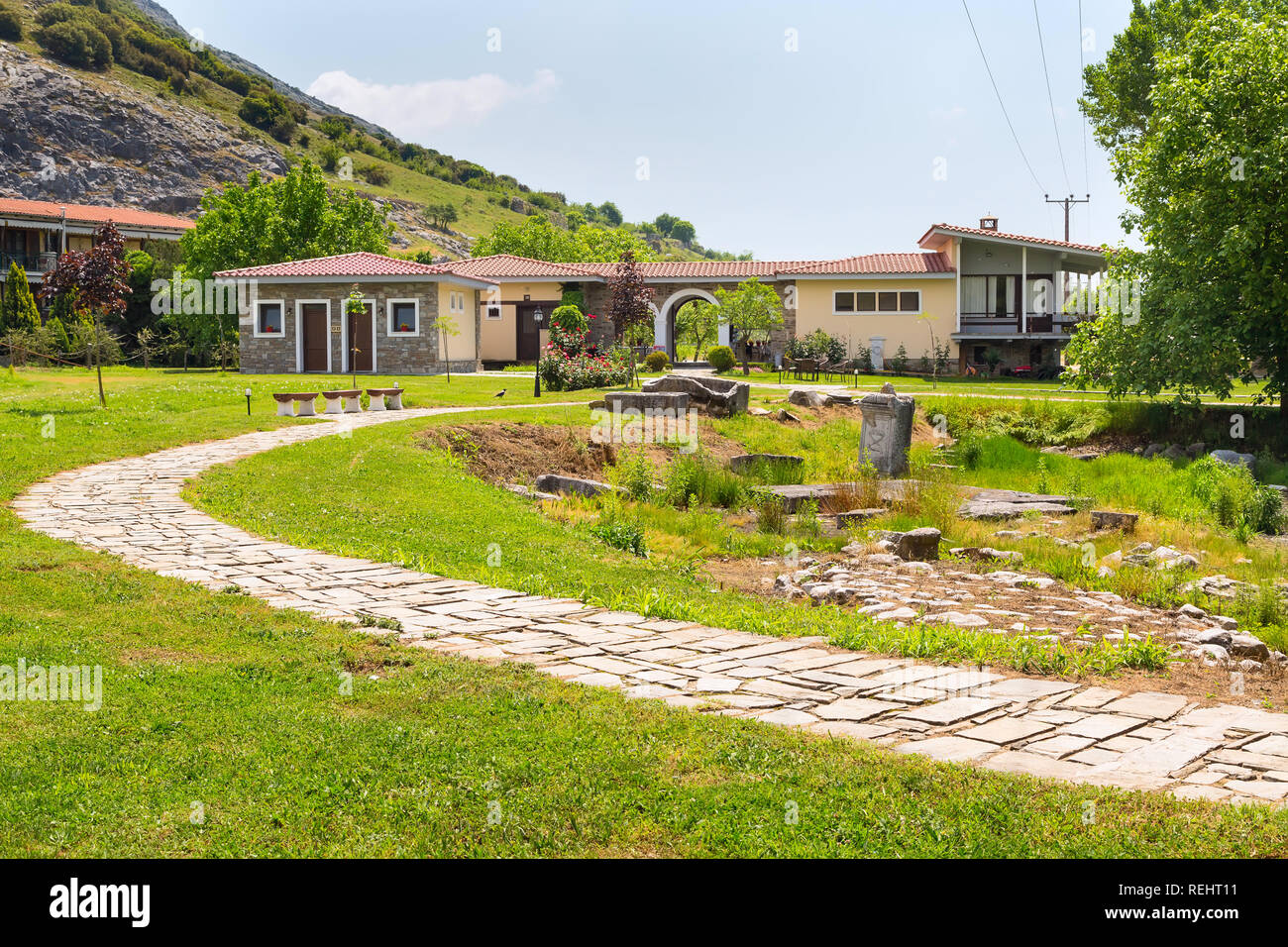 entrance to St. Lydia first European Christian, baptistry church in