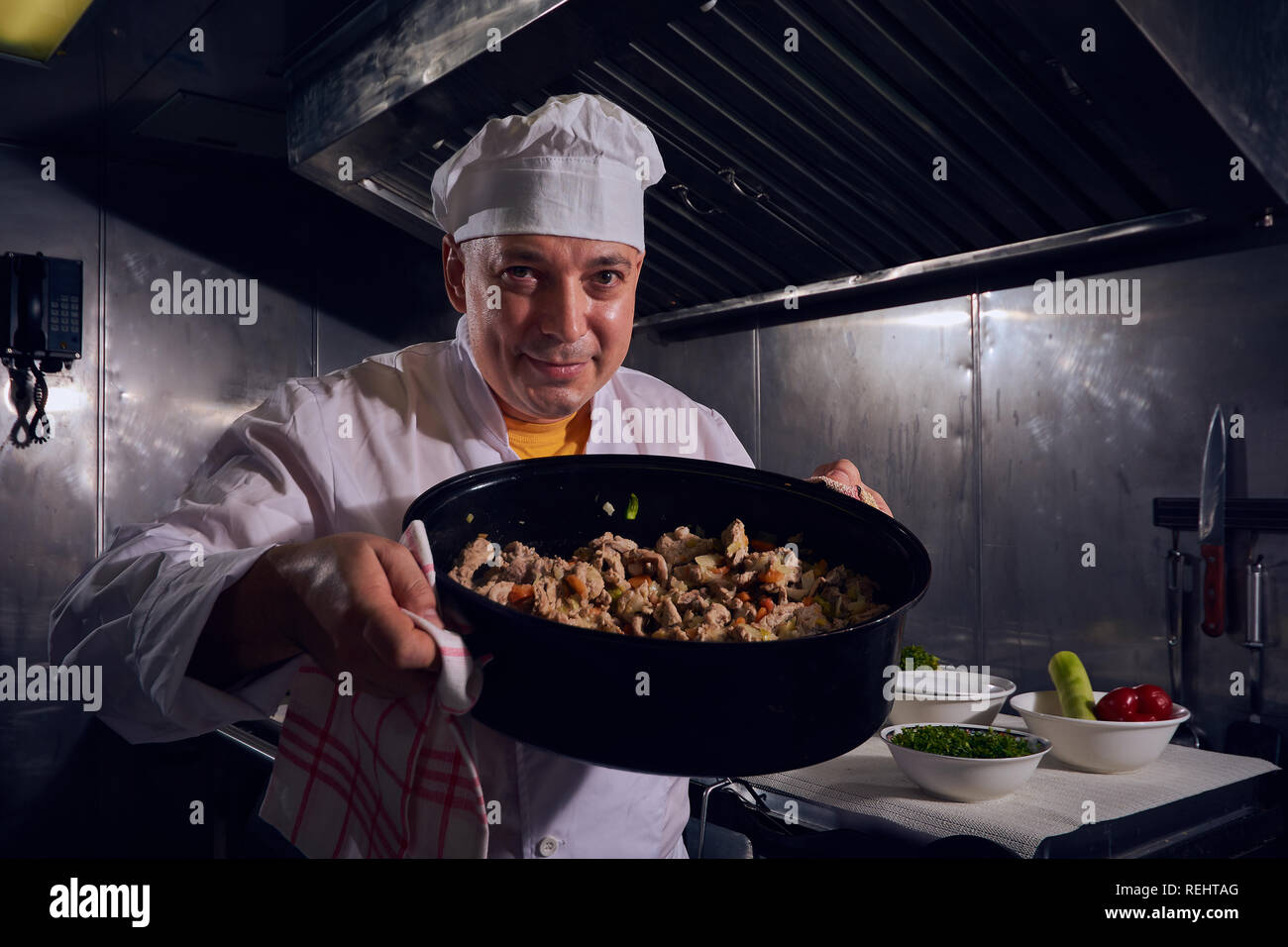 Chef cook, great design for any purposes. Cooking concept. Kitchen