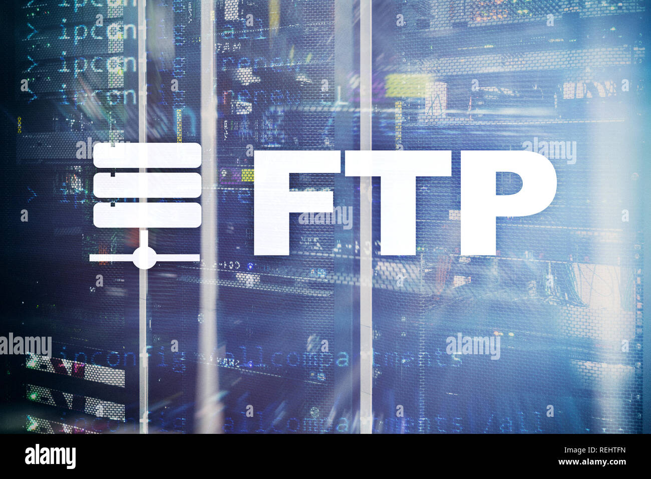 FTP - File transfer protocol. Internet and communication technology ...