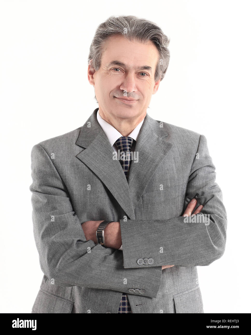 confident businessman portrait isolated on white background Stock Photo ...