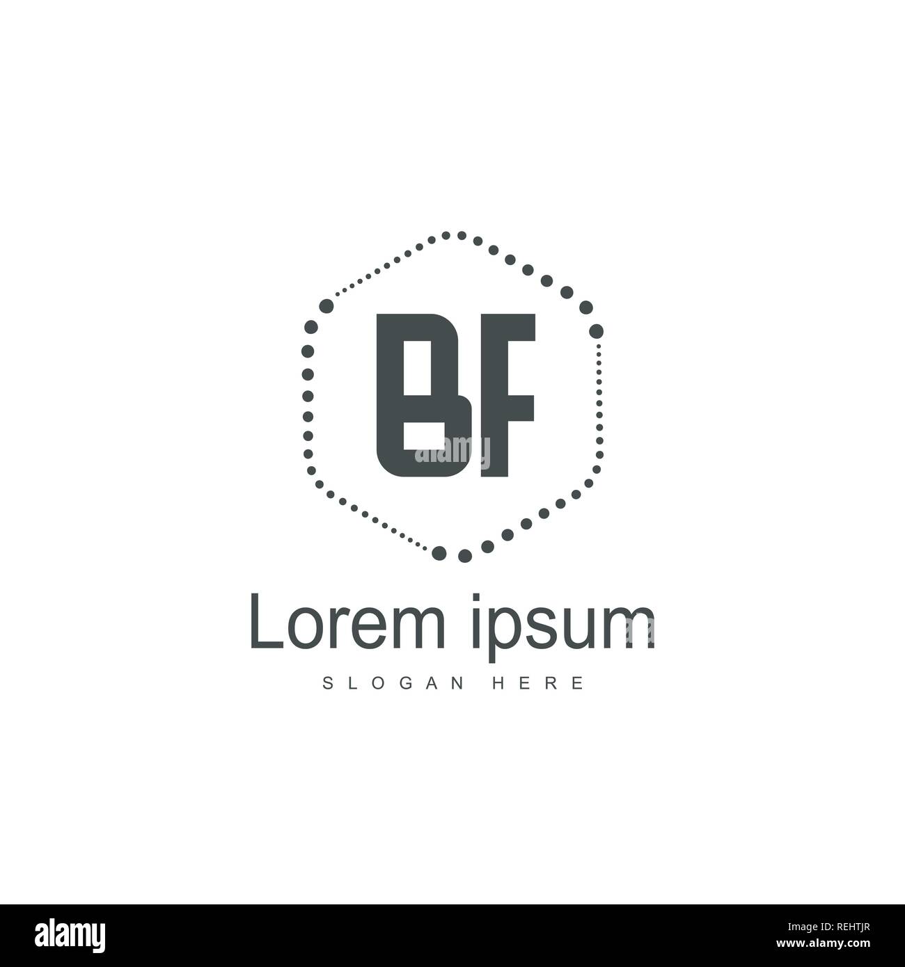 Bf Logo Examples Initial BF Letter Logo Template Design Stock Vector Image & Art - Alamy
