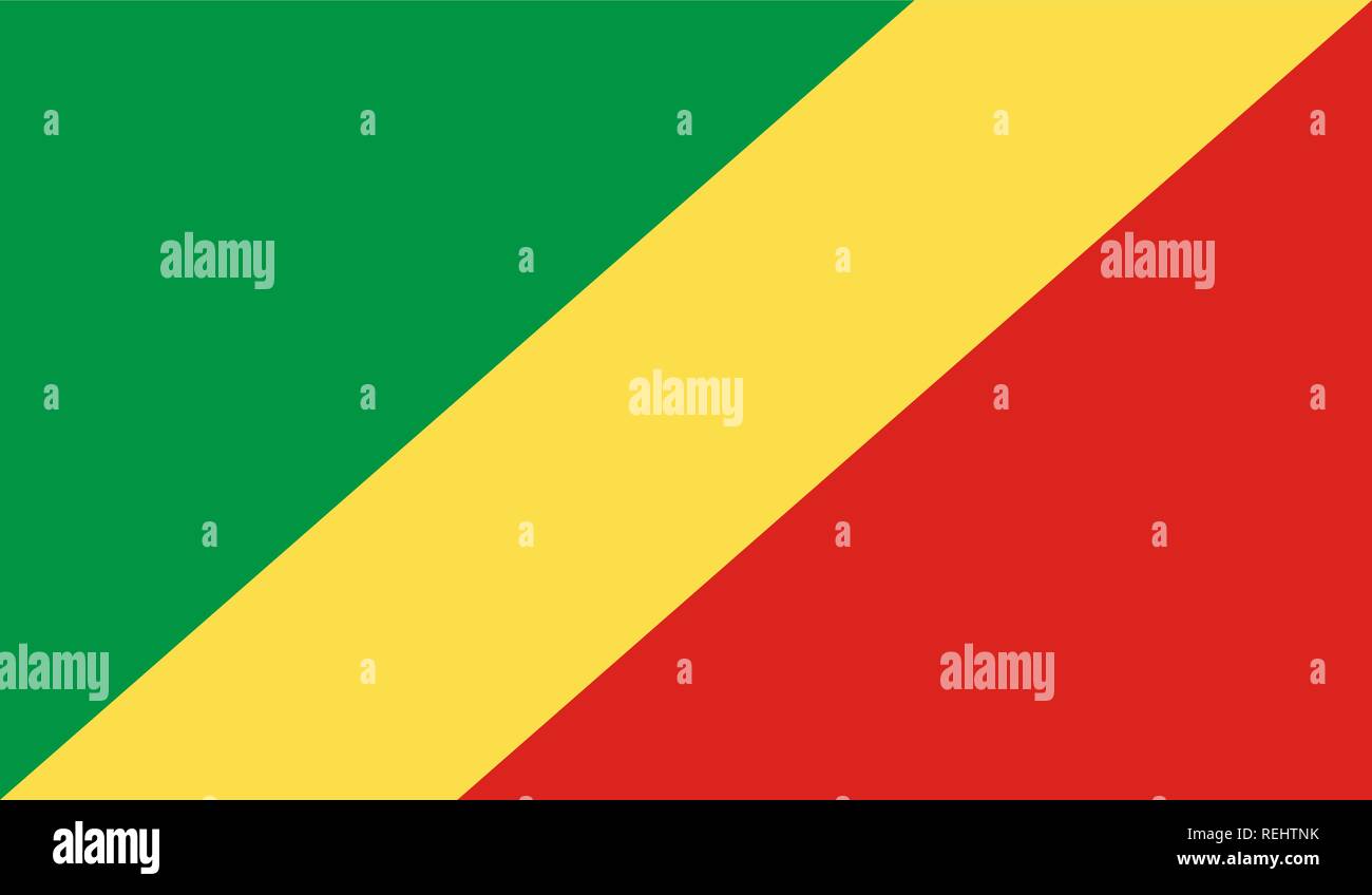 Congo national flag Stock Vector Images - Alamy