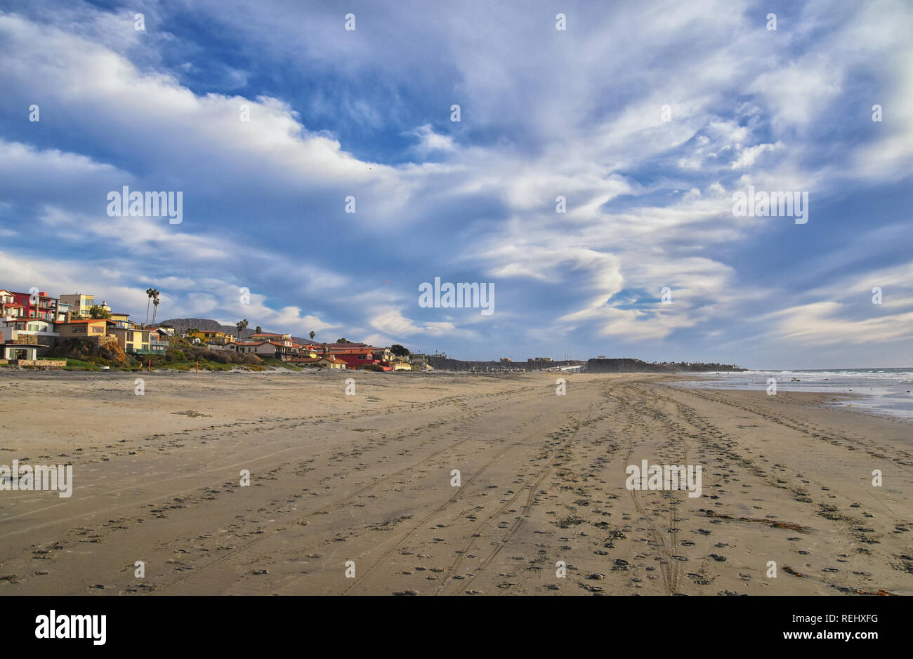 La Mision Valley landscapes and Beach in Mexico on the West Coast a
