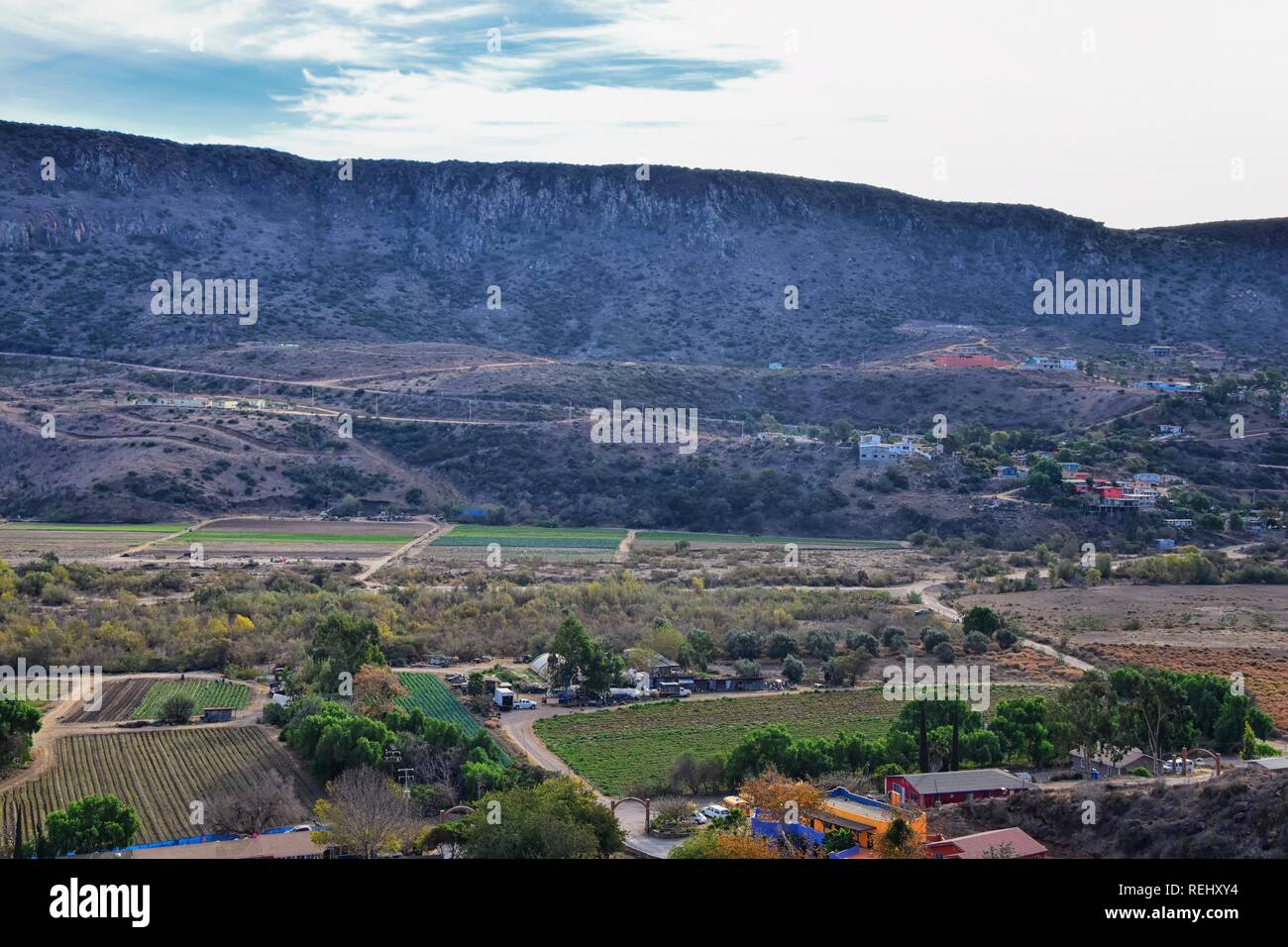 La Mision Valley landscapes and Beach in Mexico on the West Coast a