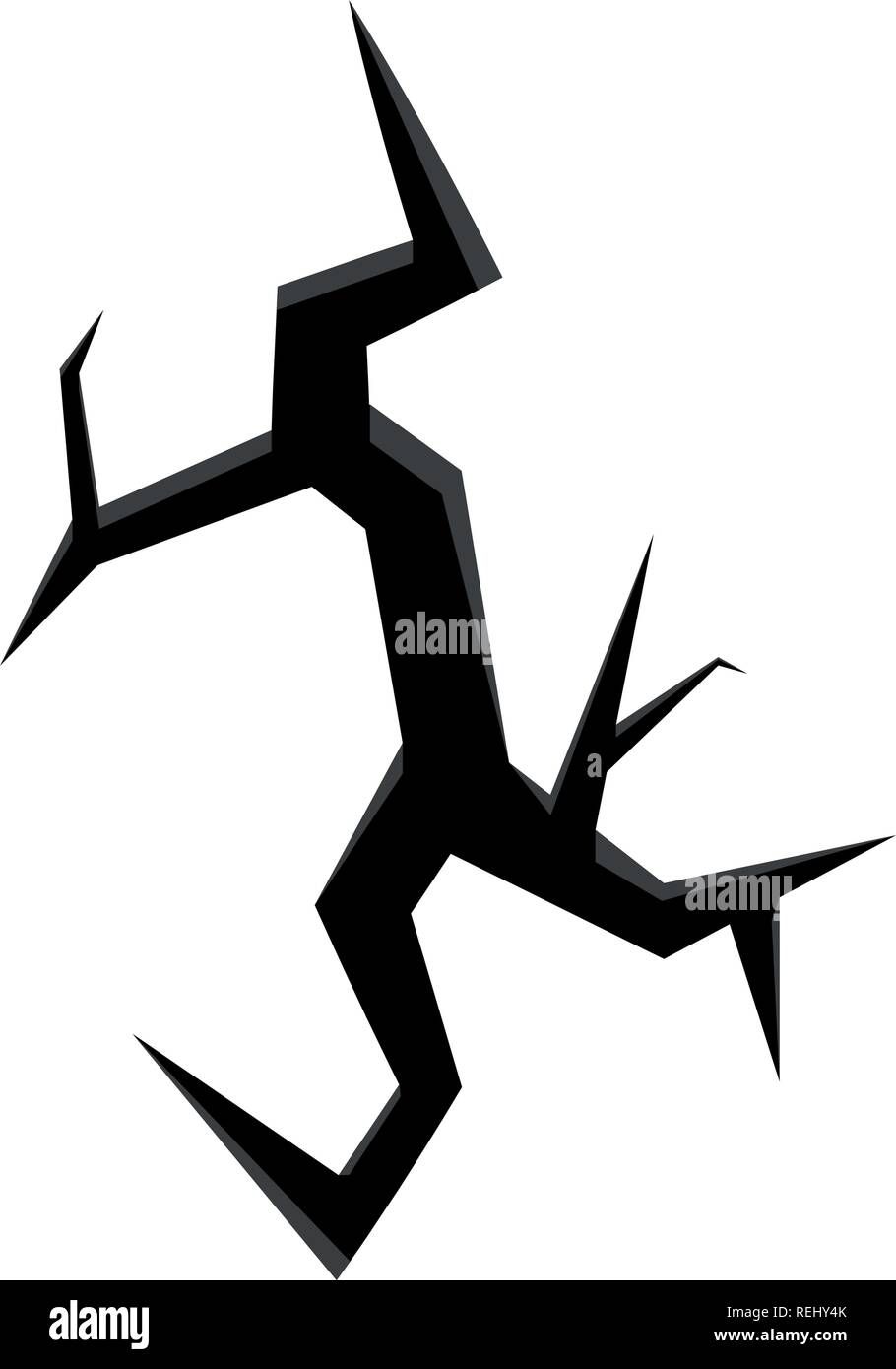 Wall crack image Stock Vector Image & Art - Alamy