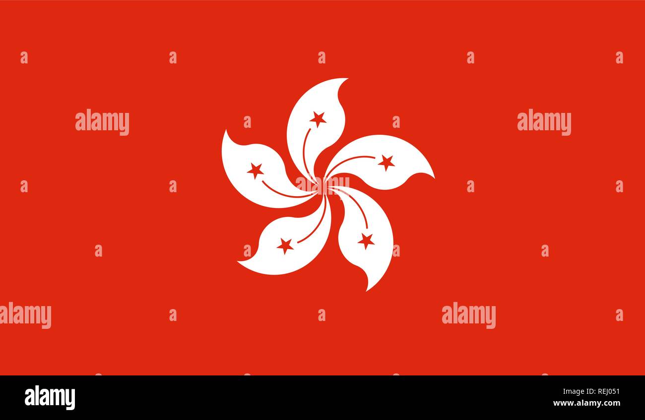 Hong Kong Flag Stock Vector Image & Art Alamy
