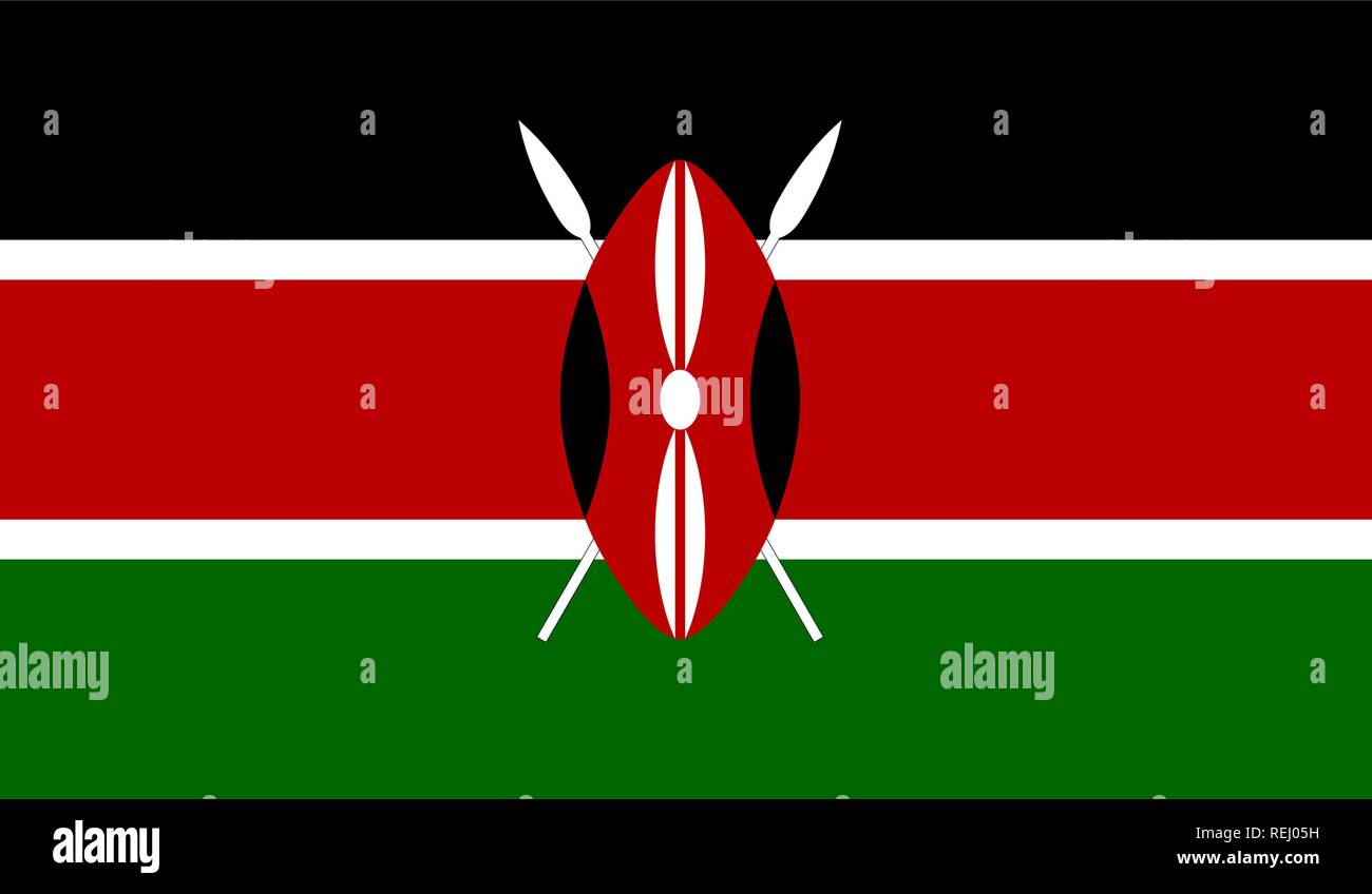 Kenya Flag Stock Vector