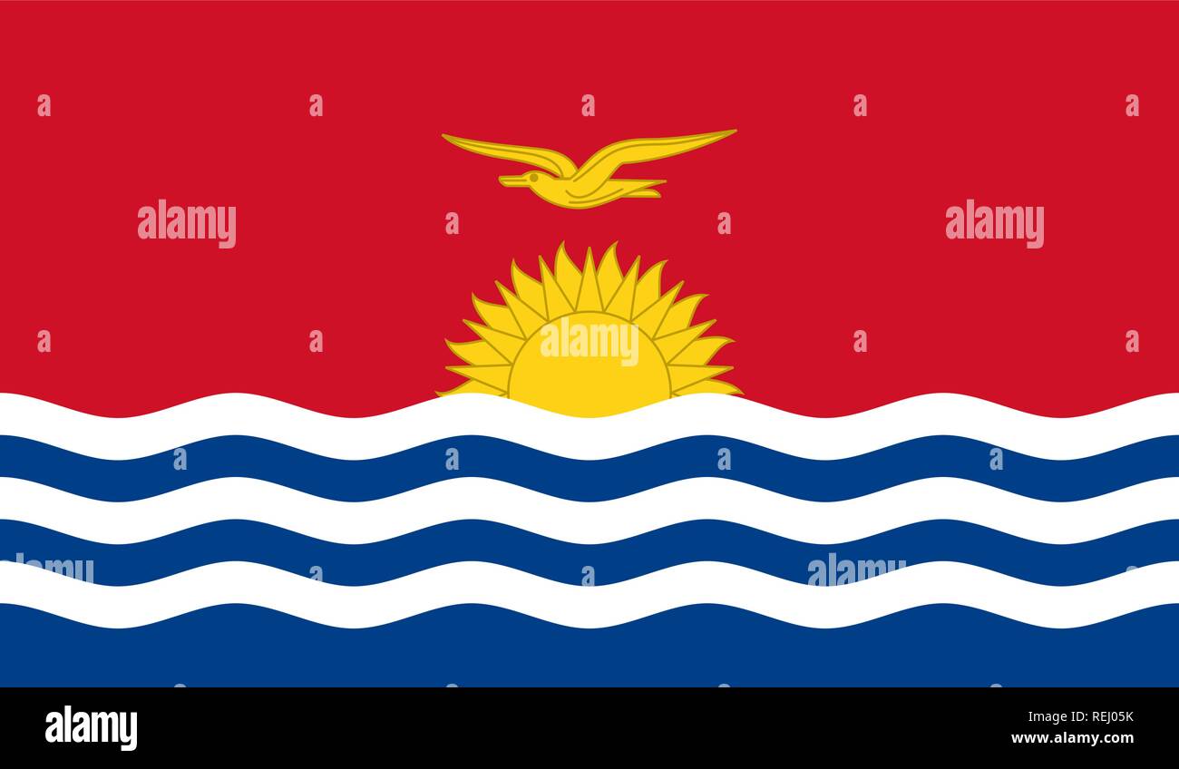 Kiribati Flag Stock Vector
