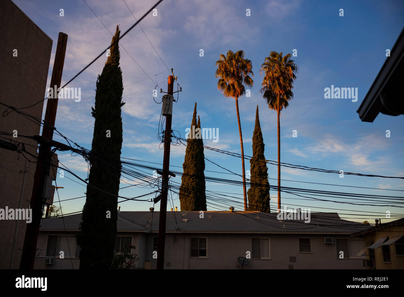 Residential area in suburban Los Angeles, California Stock Photo Alamy