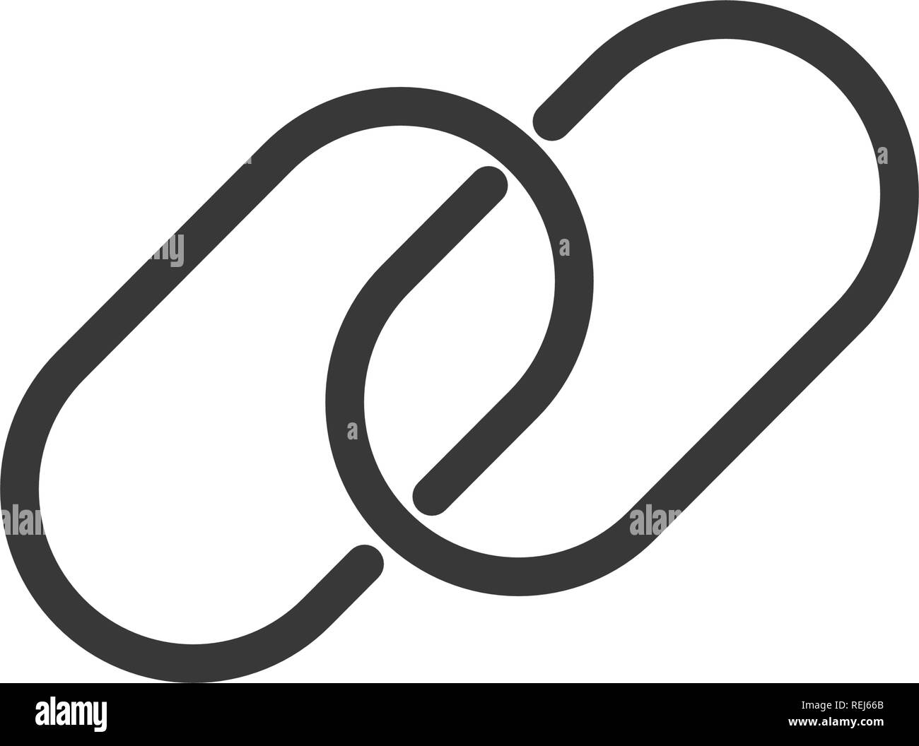 Link Linear Outline Icon Editable Stroke Hyperlink Chain Symbol