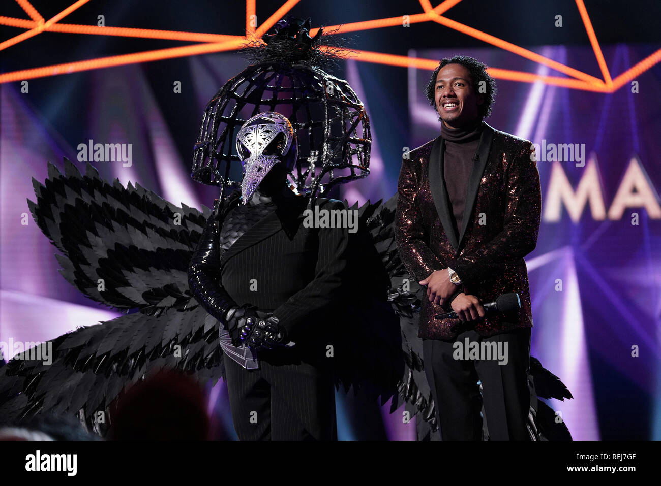 Raven, Nick Cannon, "The Masked Singer" Season 1 (2019) Credit: Fox  Broadcasting Co. / The Hollywood Archive Stock Photo - Alamy