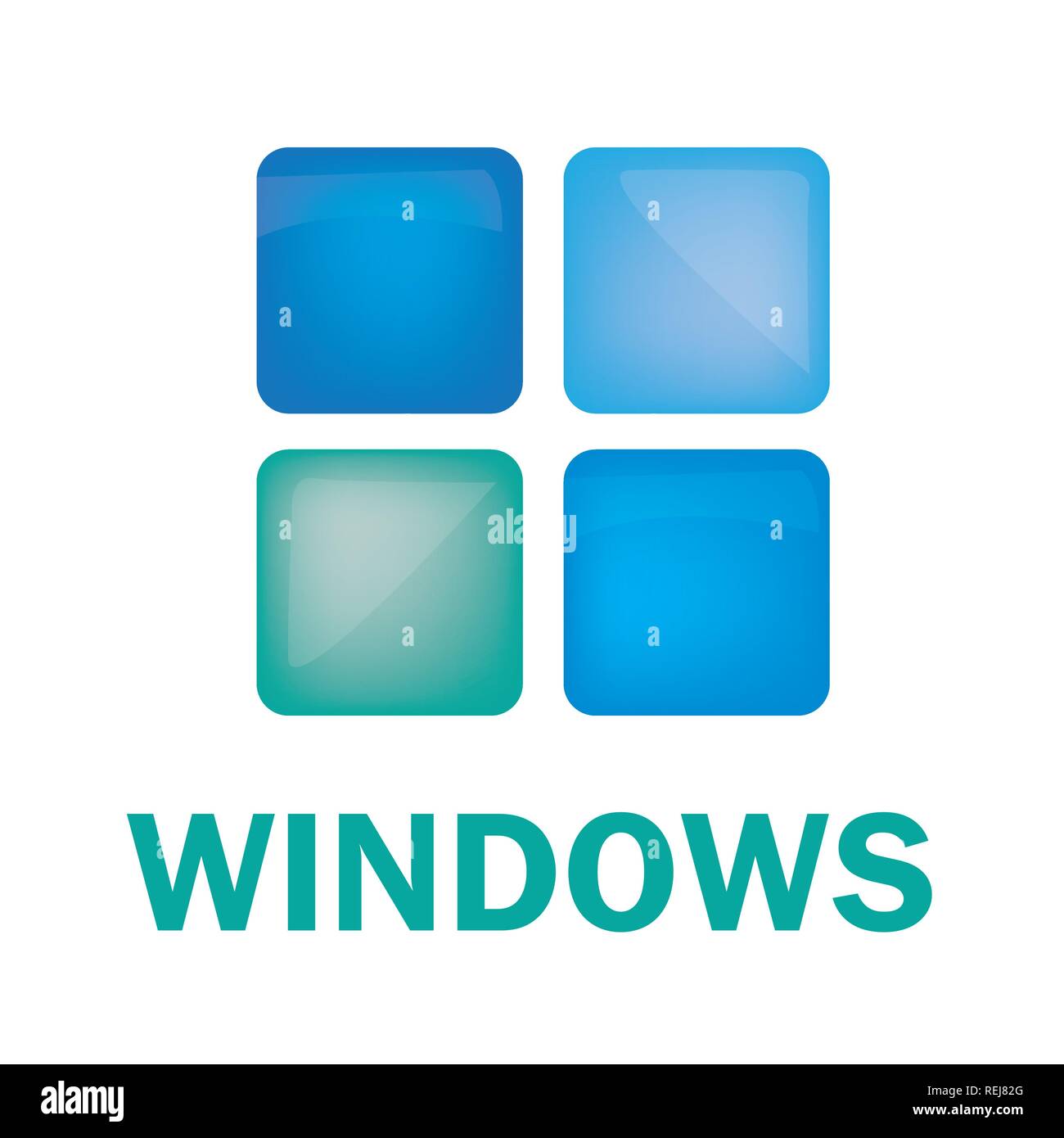 Vector logo on the theme of Windows, doors Stock Vector