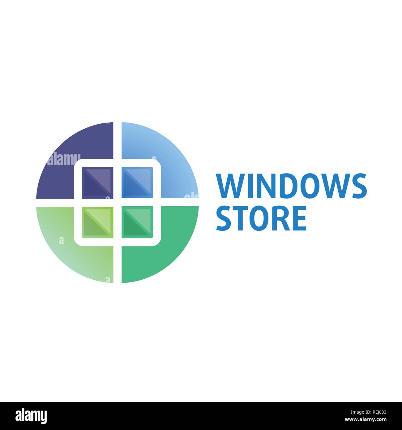 Vector logo on the theme of Windows, doors Stock Vector