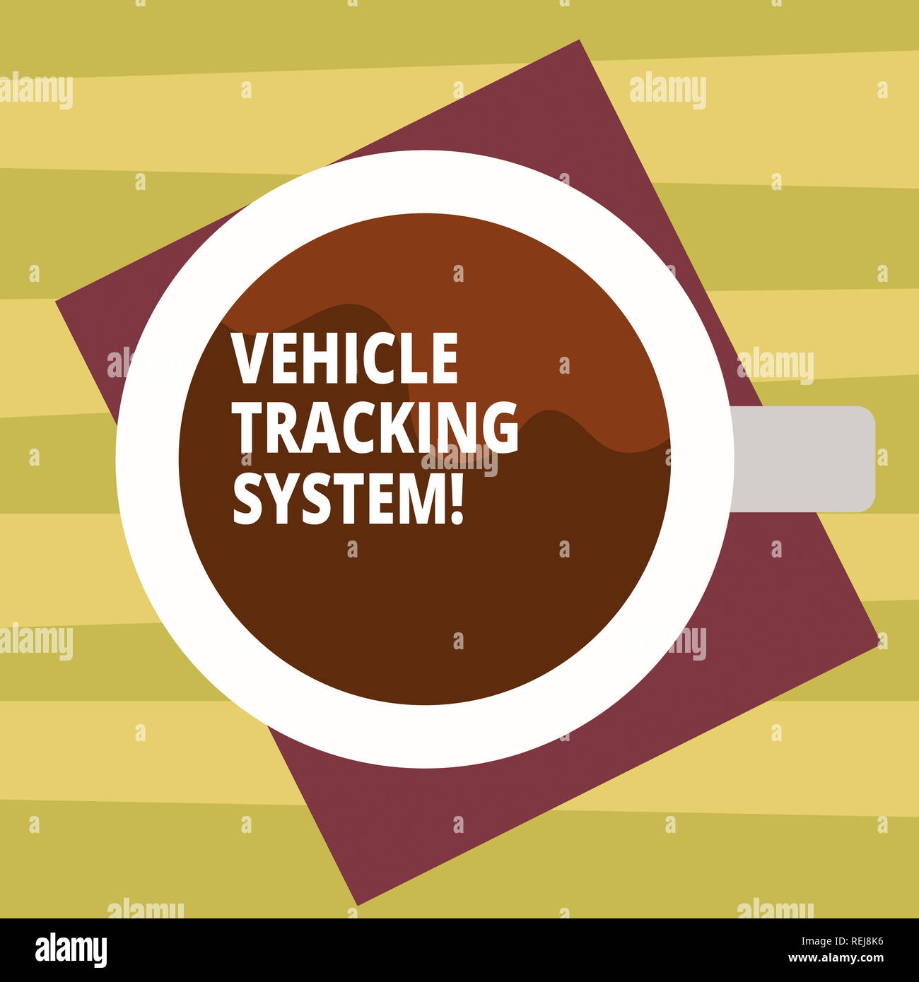 Text sign showing Vehicle Tracking System. Conceptual photo monitoring ...