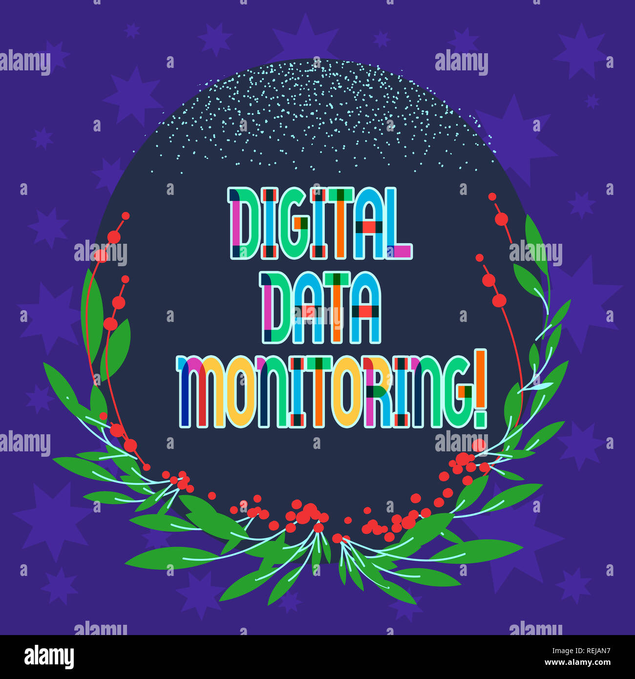 Handwriting Text Writing Digital Data Monitoring Concept Meaning Routine Check Of Data Against Quality Control Rules Blank Color Oval Shape With Leav Stock Photo Alamy