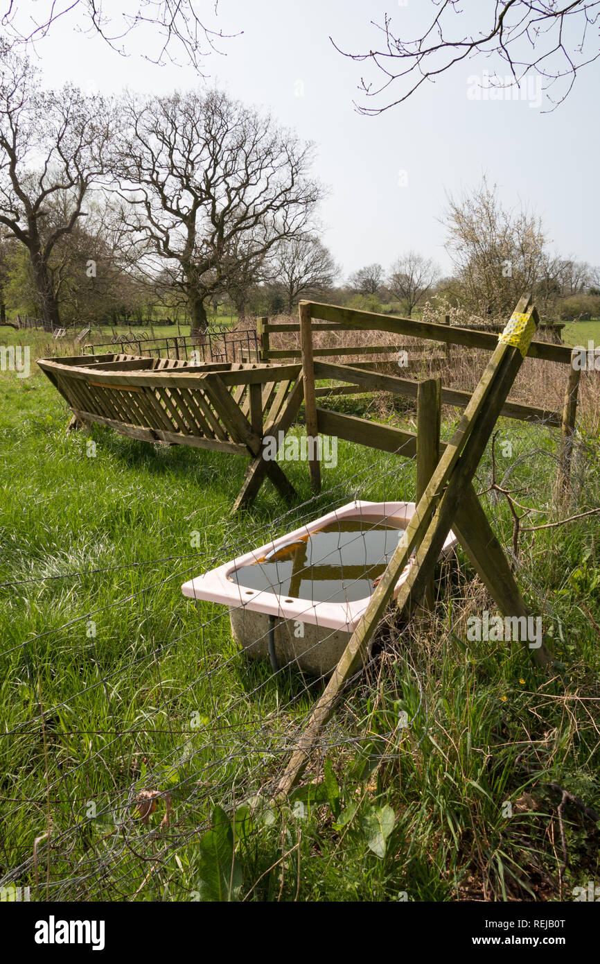Wooden cattle feed trough hires stock photography and images Alamy