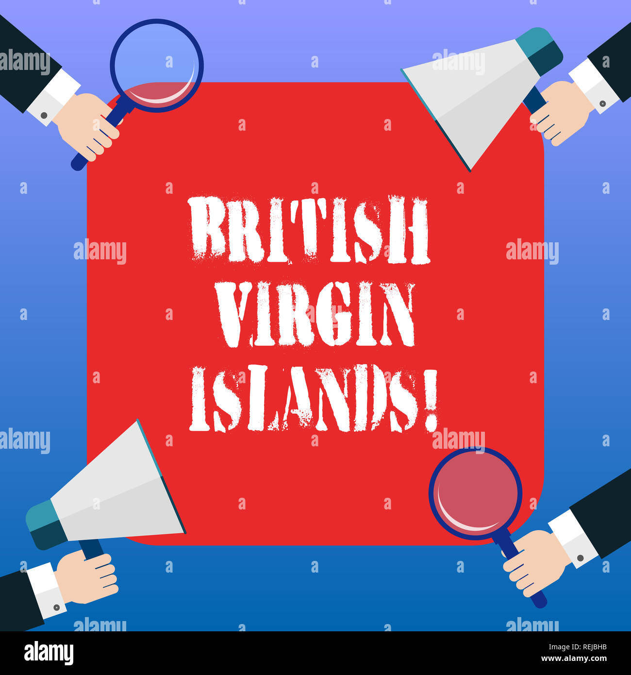 Handwriting text British Virgin Islands. Concept meaning British ...