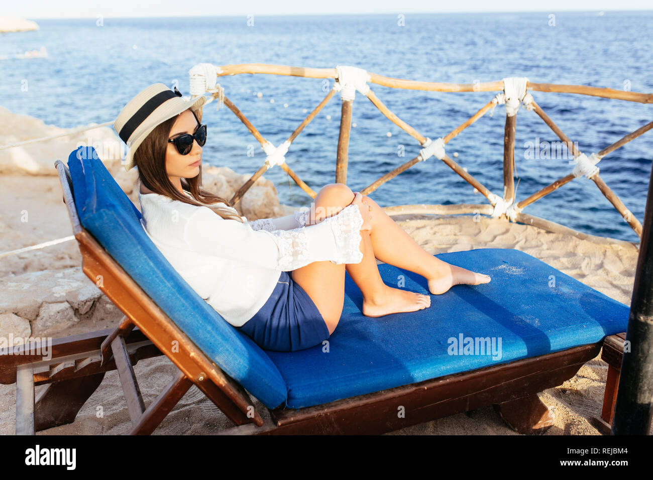 Woman Taking A Sunbath High Resolution Stock Photography and Images Alamy
