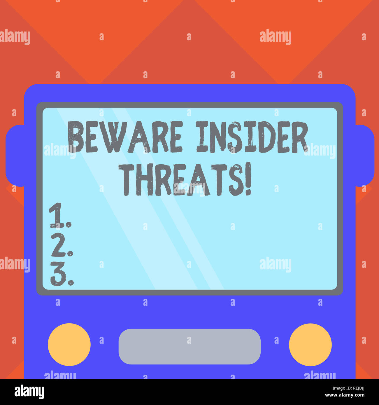Handwriting Text Writing Beware Insider Threats Concept Meaning Be Cautious On Malicious Attack Inside The Network Drawn Flat Front View Of Bus With Stock Photo Alamy