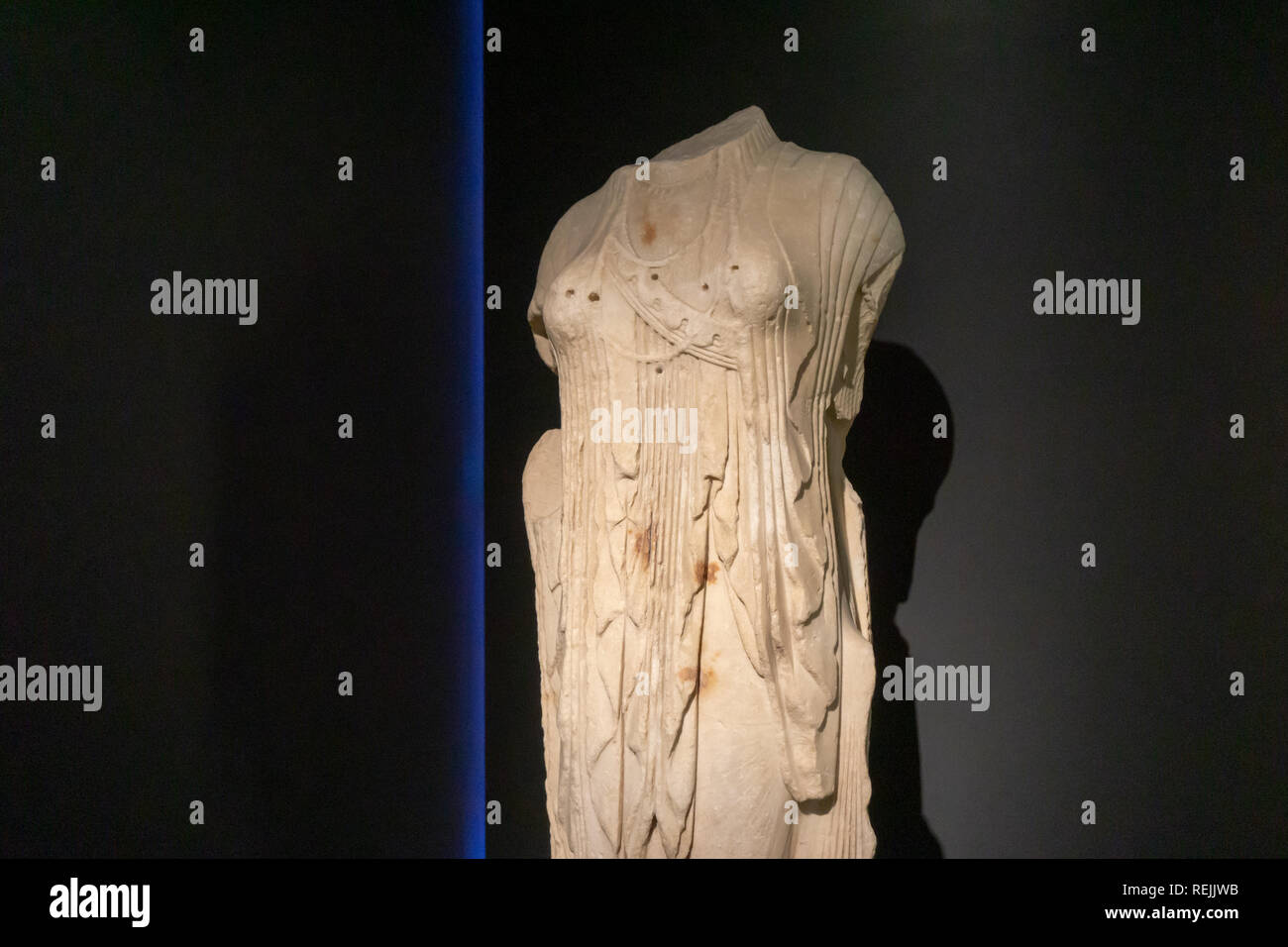 The perfection and beauty of ancient Greek sculpture render one