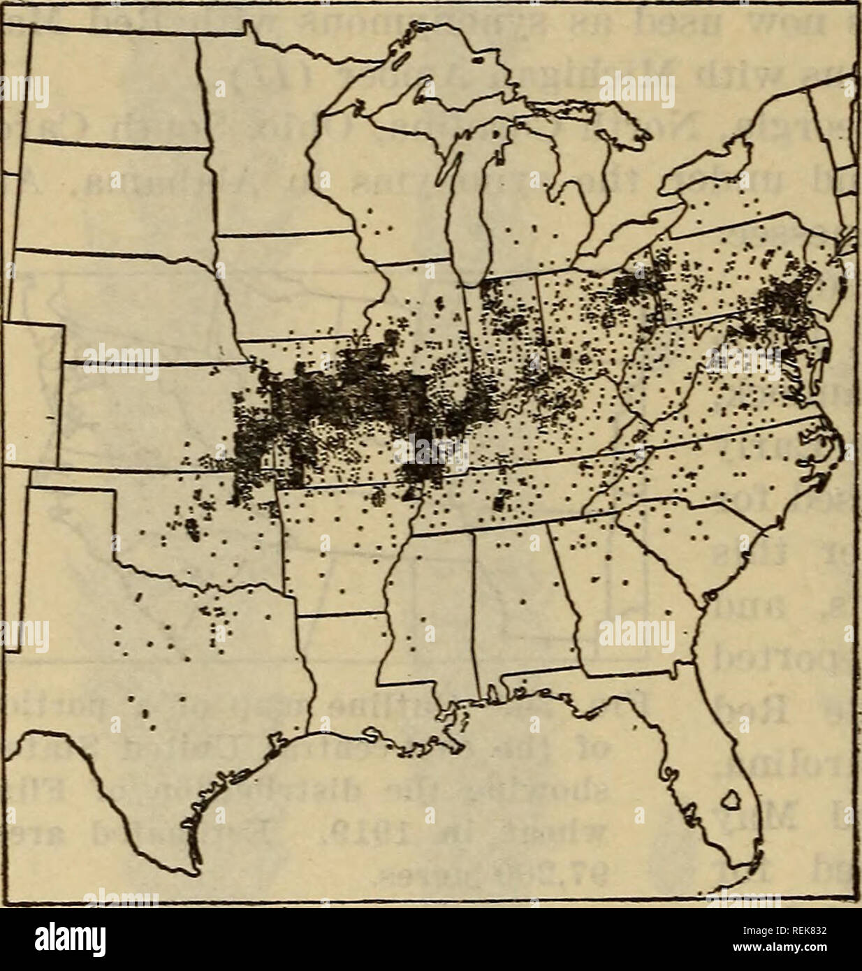 . Classification of American wheat varieties. Wheat; Wheat. 84 DEPARTMENT OF AGRICULTURE. Distribution.—Grown in Alabama, Arkansas, Delaware, Florida, Georgia, Illinois, Indiana, Iowa, Kansas, Kentucky, Louisiana, Maryland, Michigan, Mississippi, Missouri, New Jersey, New York, North Carolina, Ohio, Oklahoma, Pennsylvania, South Carolina, Tennessee. Texas, Virginia, West Virginia, and Wisconsin. The distribution is shown in Figure 31. Synonyms.—Ber Ban. Bluestem, Bluestem Fulta Economy, Everitt's High Grade, Grains o'Gold, Halver, Hickman, High Grade, Improved English, Im- proved Fultz, Jersey Stock Photo