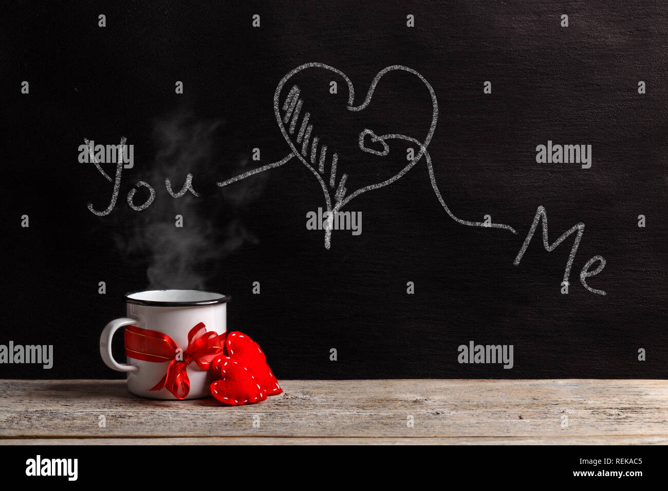 Valentines Day Love Heart Of Hearts Retro Enamel Mug Cup