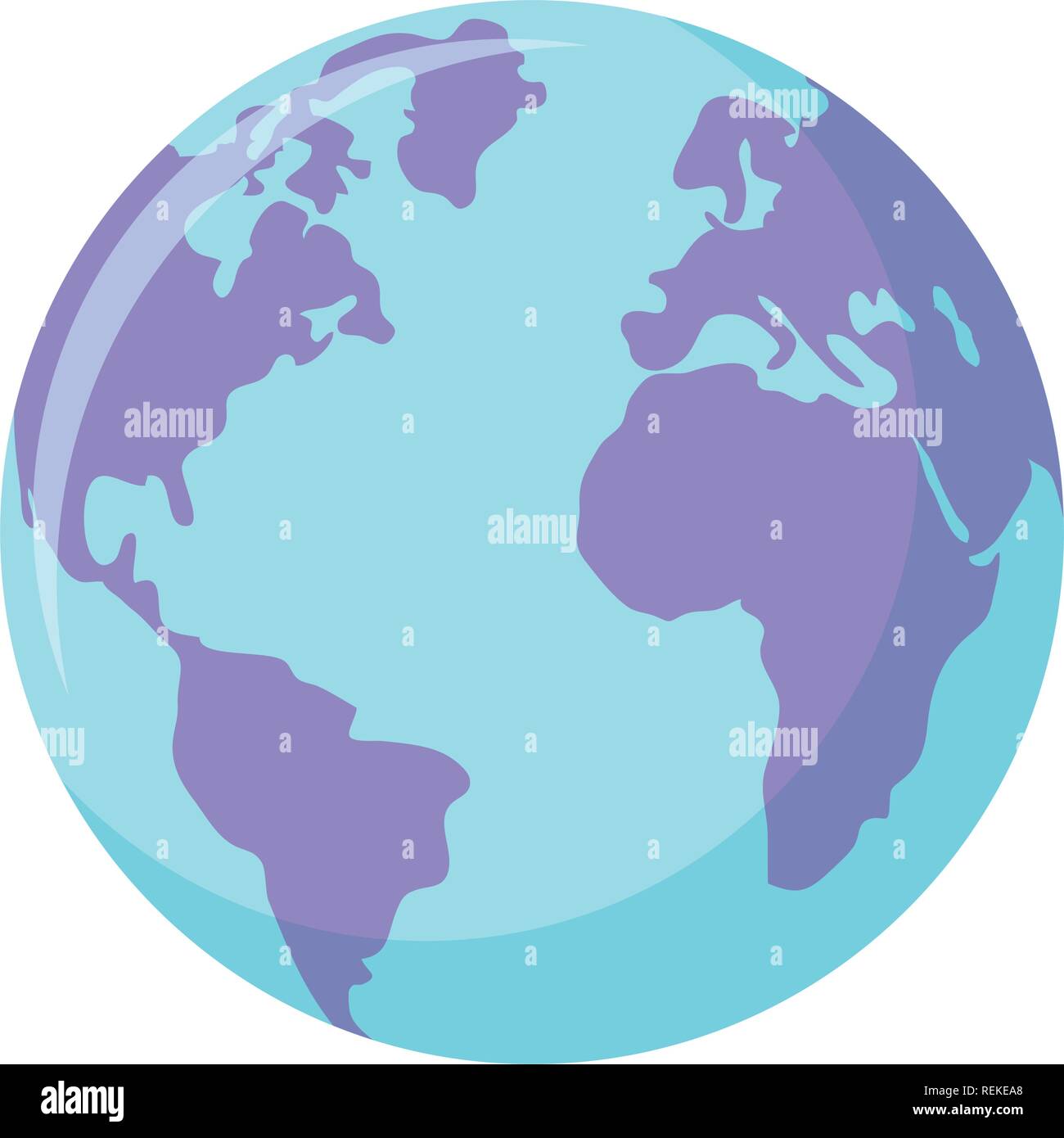 Earth planet icon Over white background, vector illustration Stock ...
