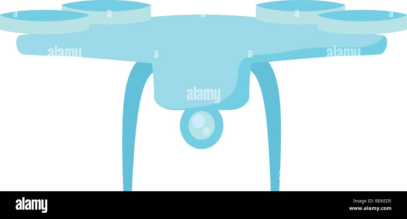 Drone icon Over white background, vector illustration Stock Vector