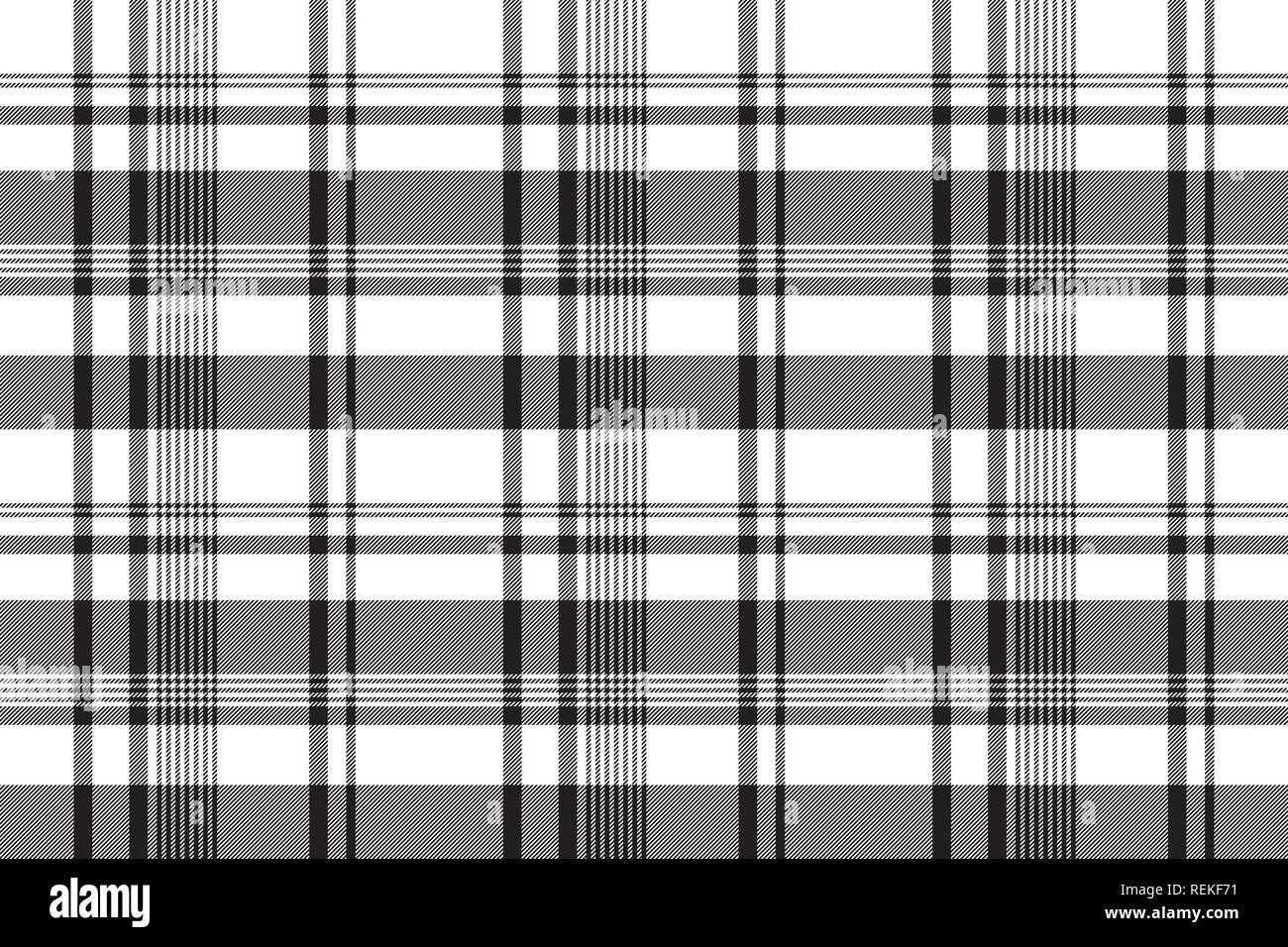 Black white abstract fabric texture seamless. Vector illustration Stock ...
