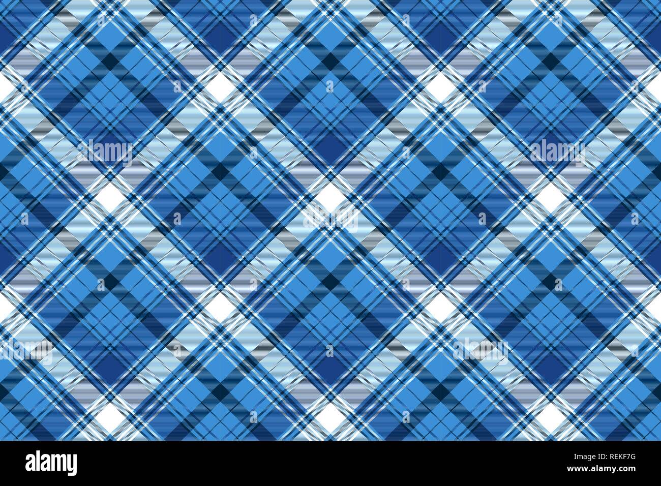 Blue tartan fabric texture. Vector illustration Stock Vector Image