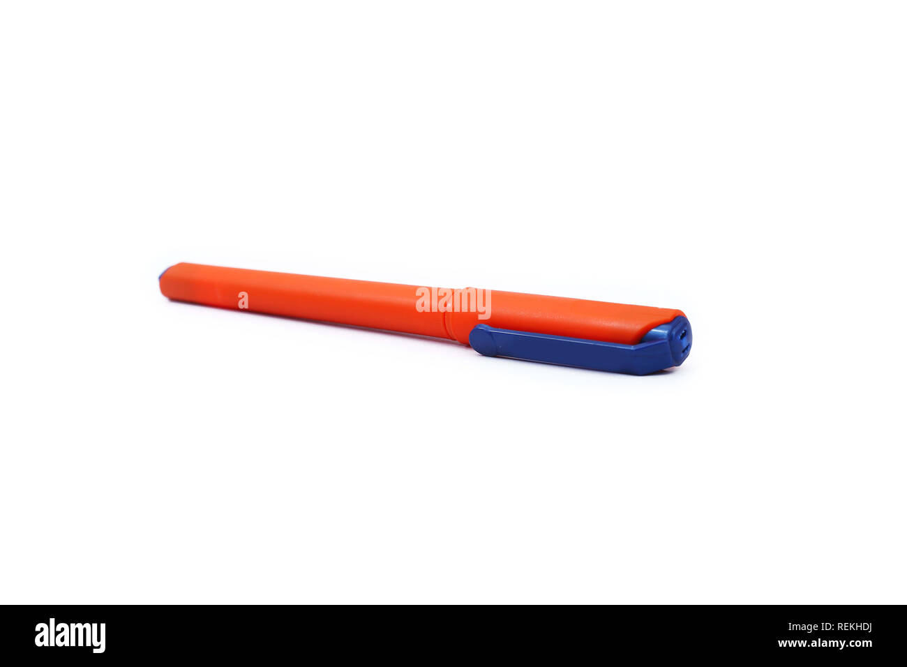 Picture of closed fountain pen. Isolated on the white background Stock ...